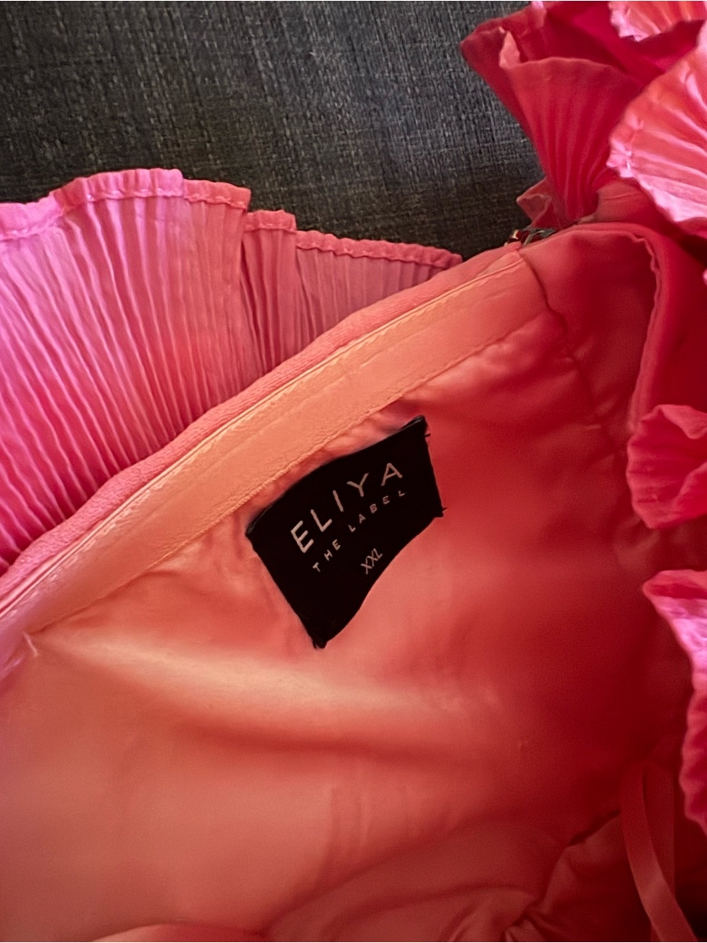 NWOT Eliya The Label Pink Josephine Dress. Size US 12 (UK XXL) - Picture 6 of 7